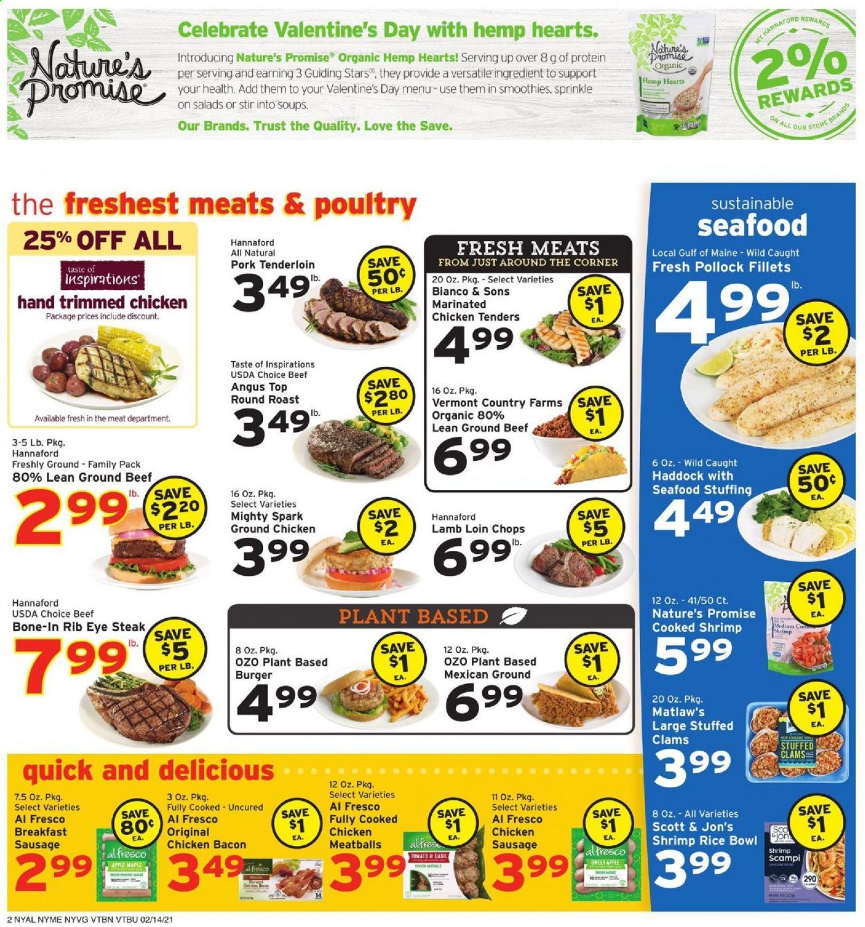Hannaford (NY) Weekly Ad Flyer February 14 to February 20