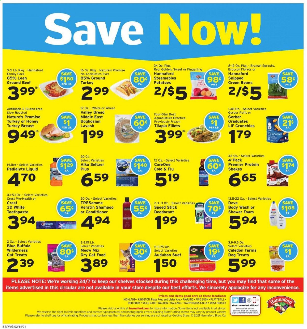 Hannaford (NY) Weekly Ad Flyer February 14 to February 20