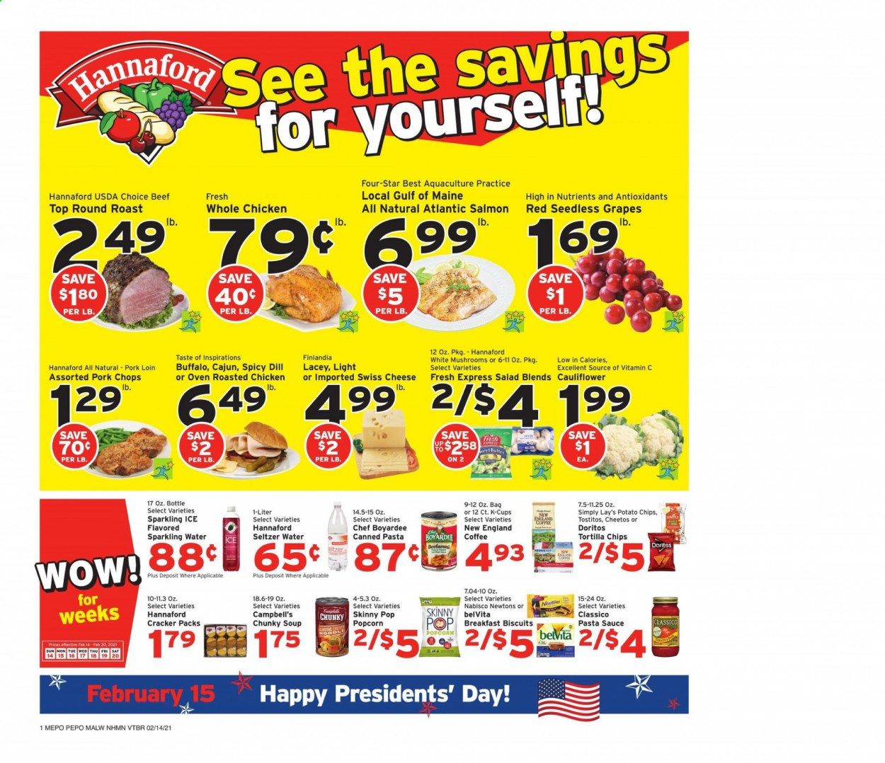 Hannaford (NH) Weekly Ad Flyer February 14 to February 20