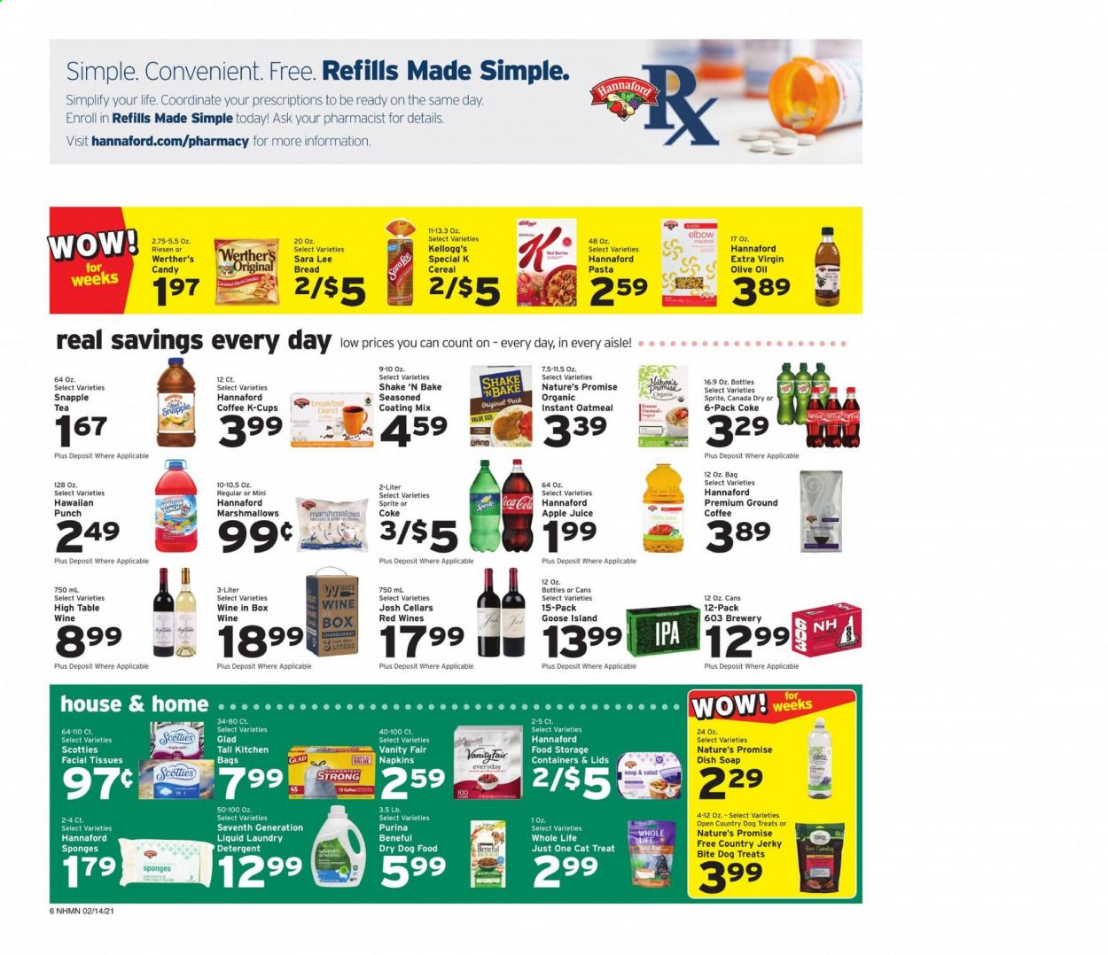Hannaford (NH) Weekly Ad Flyer February 14 to February 20