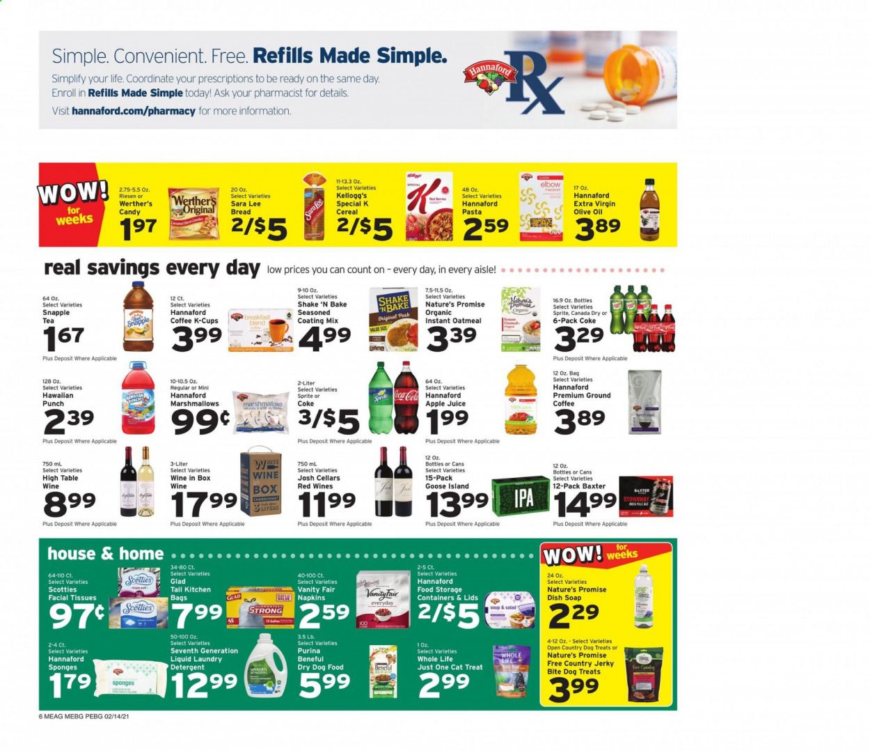 Hannaford (ME) Weekly Ad Flyer February 14 to February 20