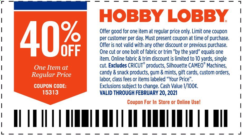 Hobby Lobby Weekly Ad Flyer February 14 to February 20