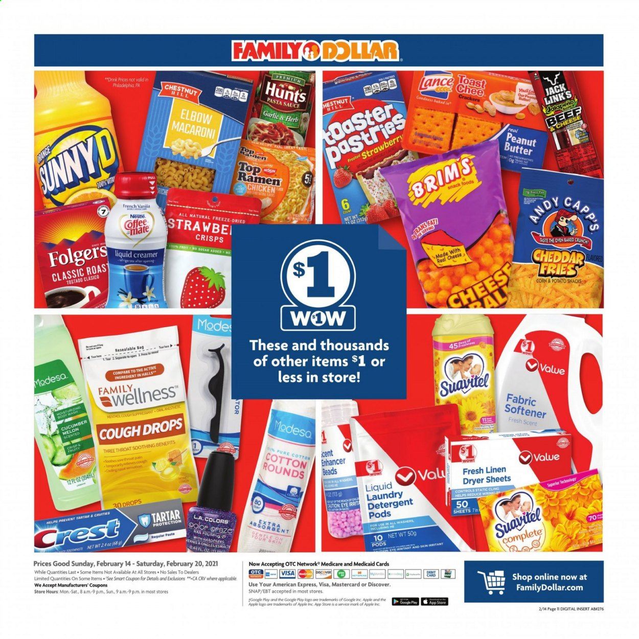 Family Dollar Weekly Ad Flyer February 14 to February 20