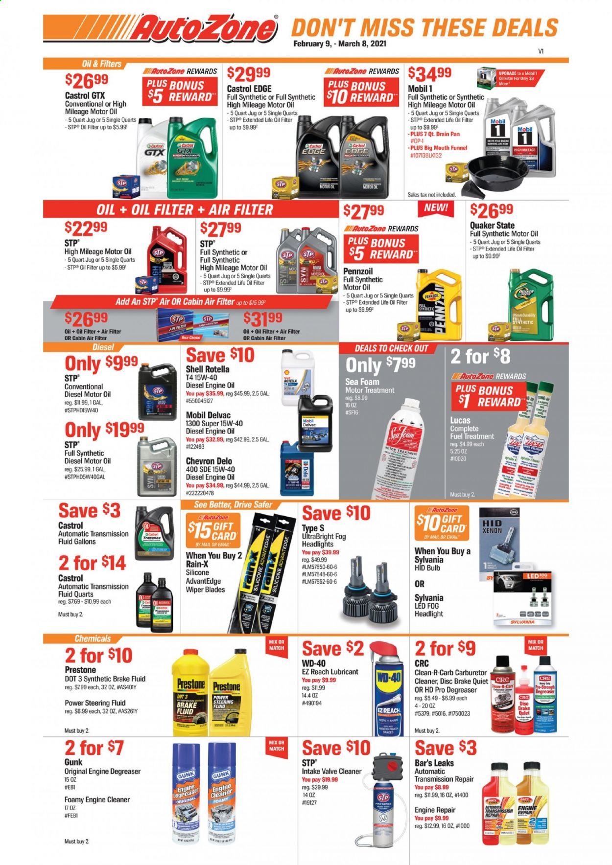 Autozone Weekly Ad Flyer February 9 to March 8
