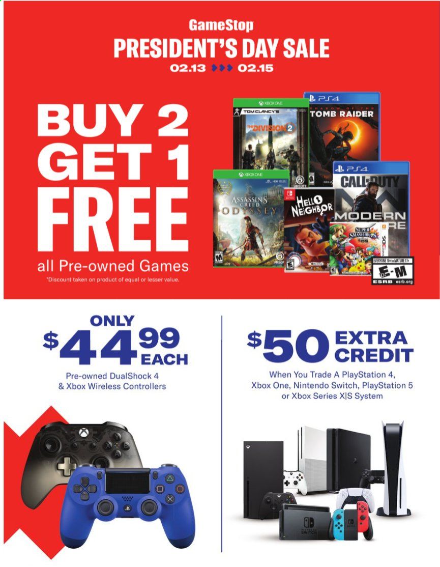 GameStop Weekly Ad Flyer February 13 to February 15