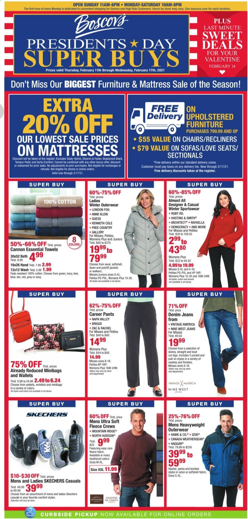 Boscov's Weekly Ad Flyer February 11 to February 17