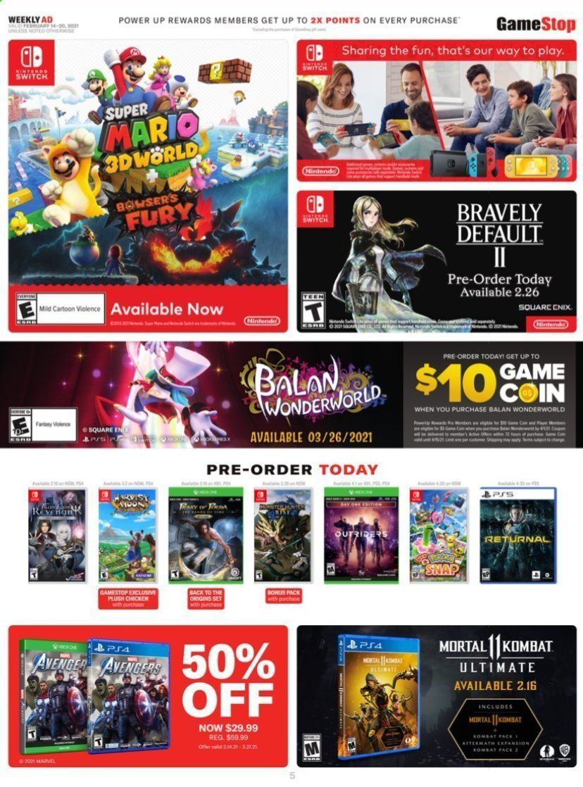 GameStop Weekly Ad Flyer February 14 to February 20