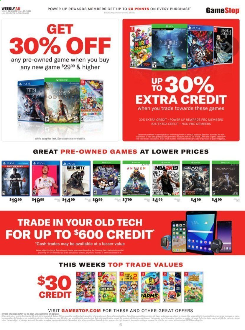 GameStop Weekly Ad Flyer February 14 to February 20