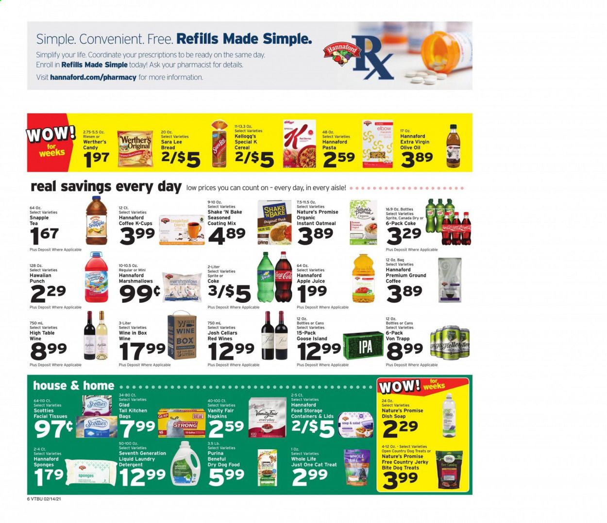 Hannaford (VT) Weekly Ad Flyer February 14 to February 20