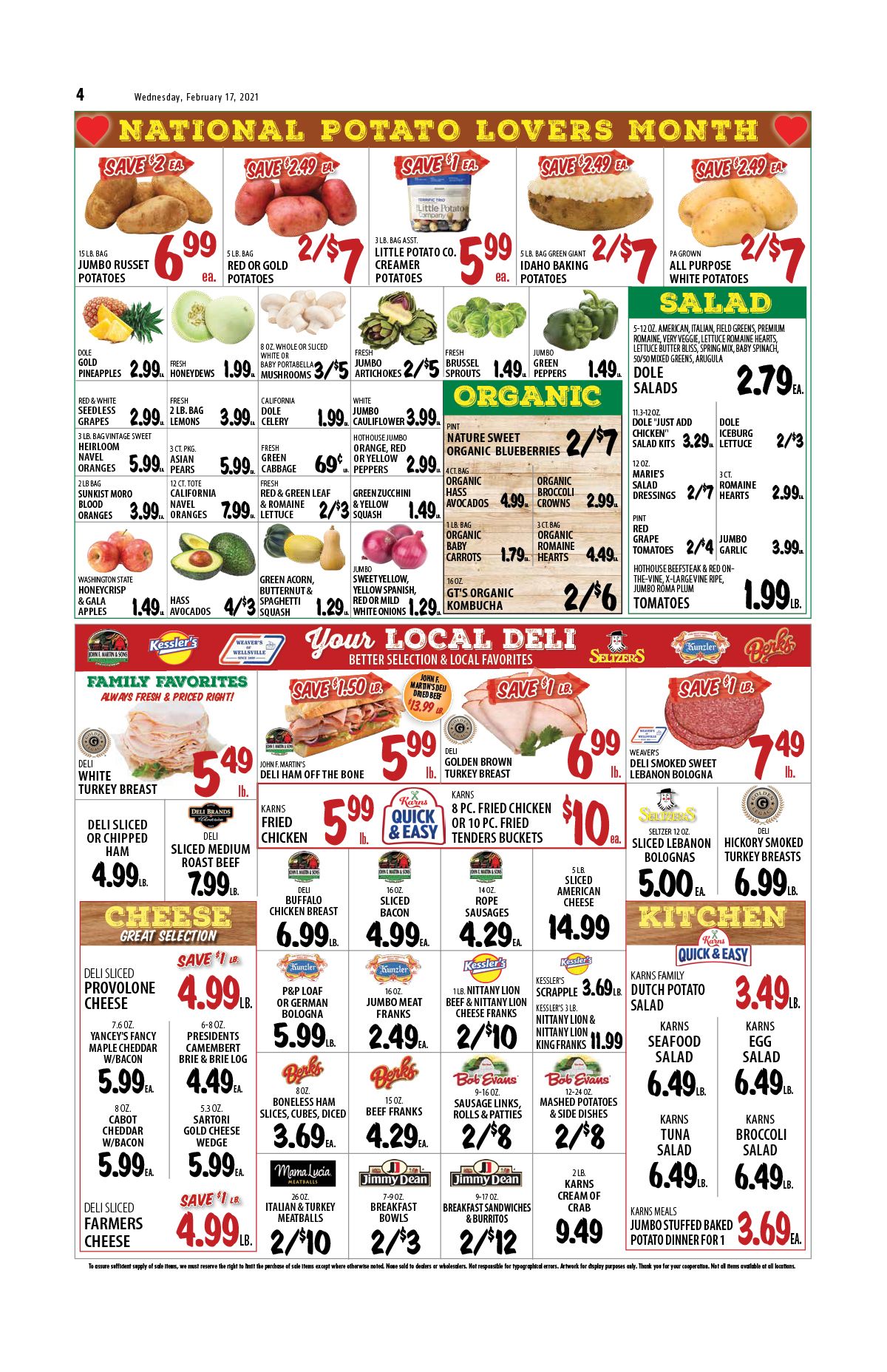 Karns Quality Foods Weekly Ad Flyer February 16 to February 22, 2021