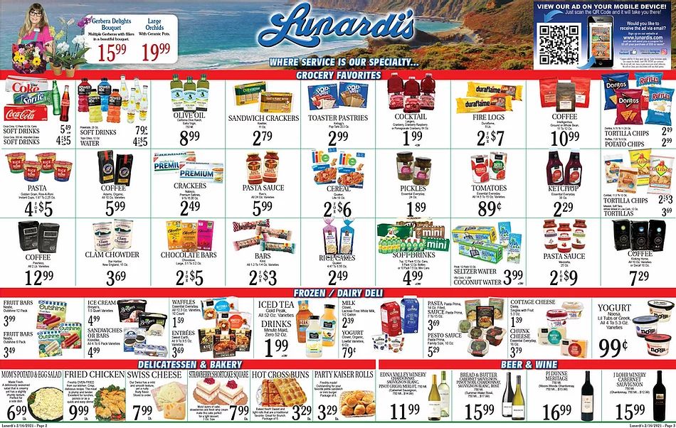 Lunardi's Weekly Ad Flyer February 16 to February 22, 2021
