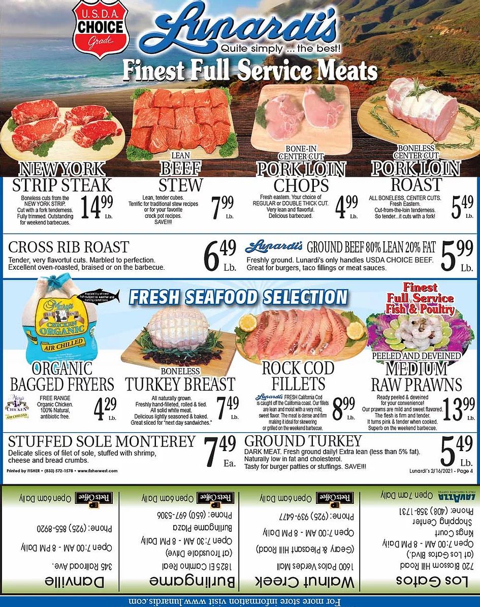 Lunardi's Weekly Ad Flyer February 16 to February 22, 2021