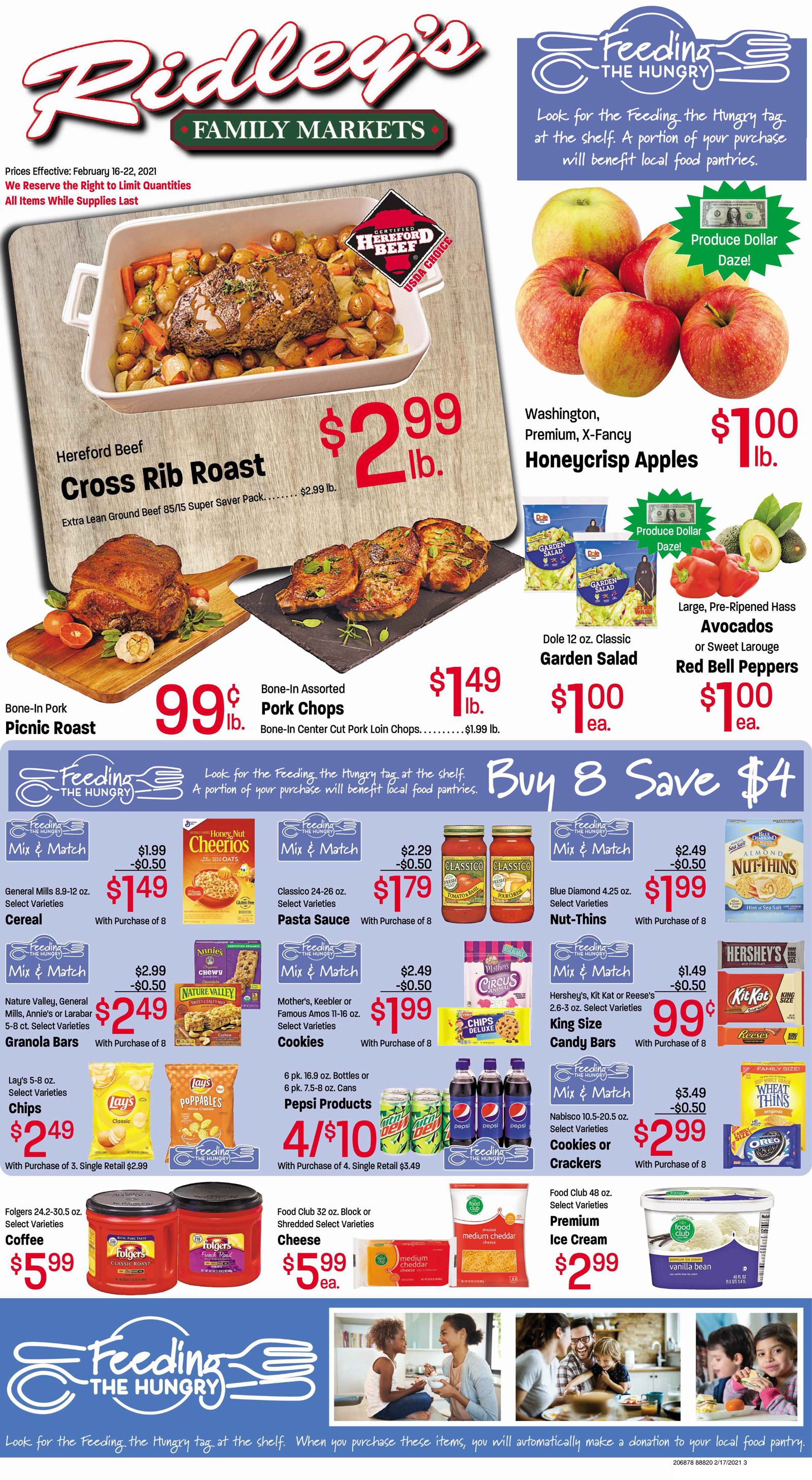 Ridley's Weekly Ad Flyer February 16 to February 22, 2021