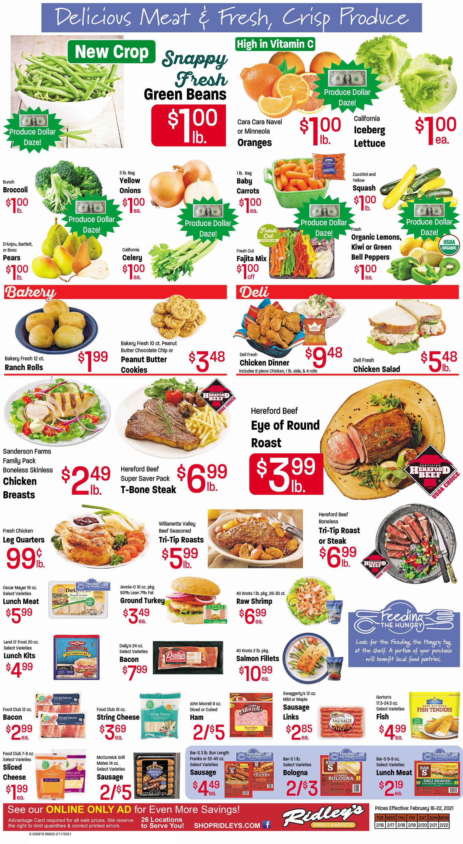 Ridley's Weekly Ad Flyer February 16 to February 22, 2021