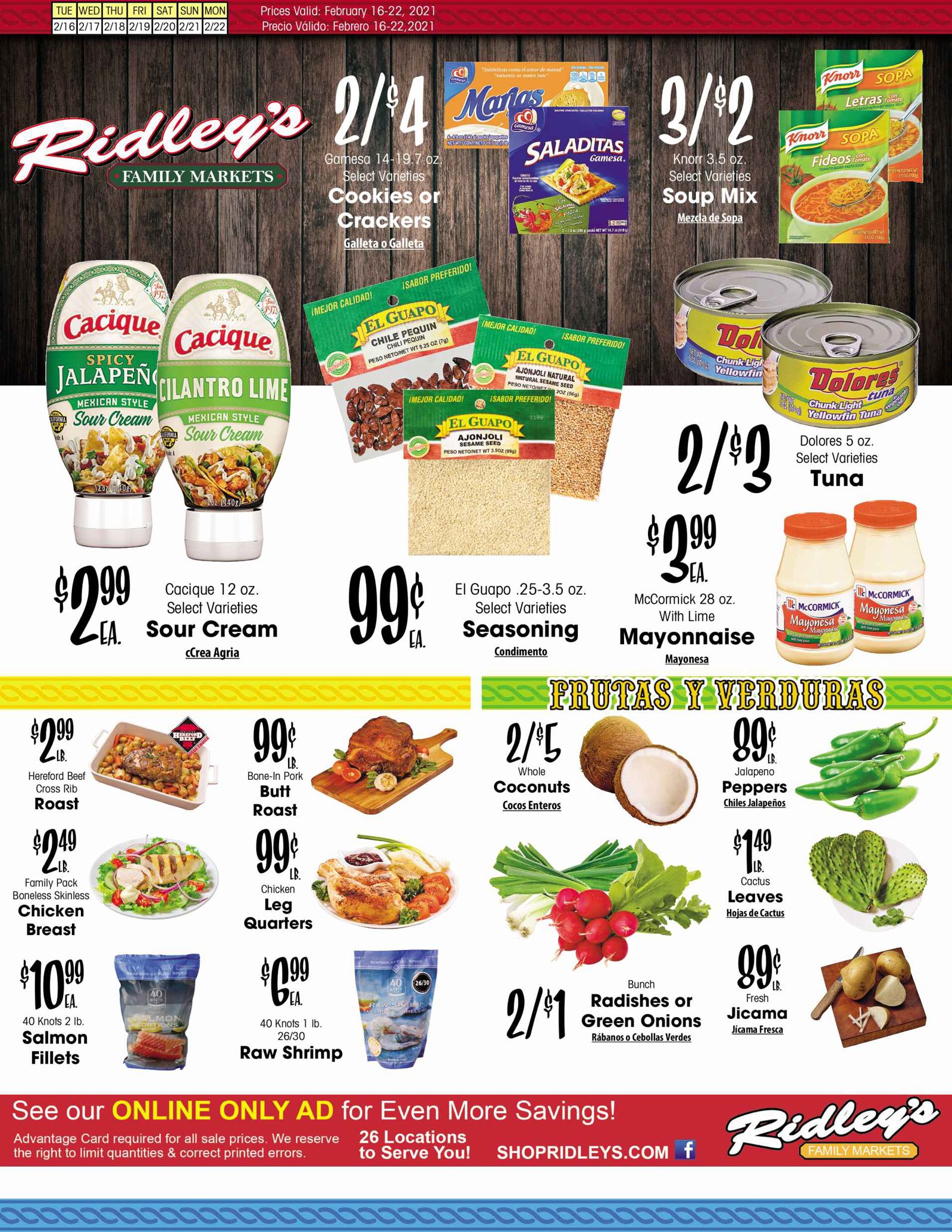Ridley's Weekly Ad Flyer February 16 to February 22, 2021