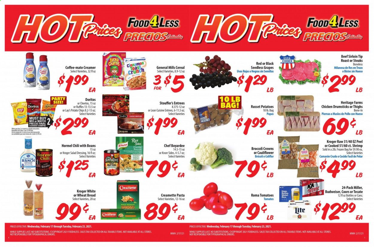 Food 4 Less (IL) Weekly Ad Flyer February 17 to February 23
