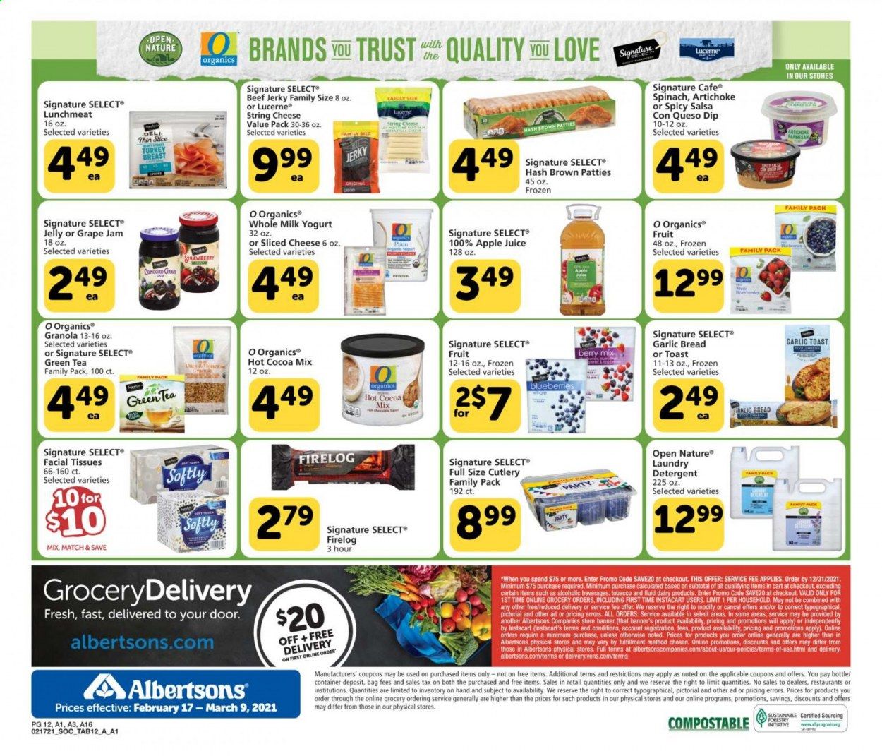 Albertsons Weekly Ad Flyer February 17 to March 9