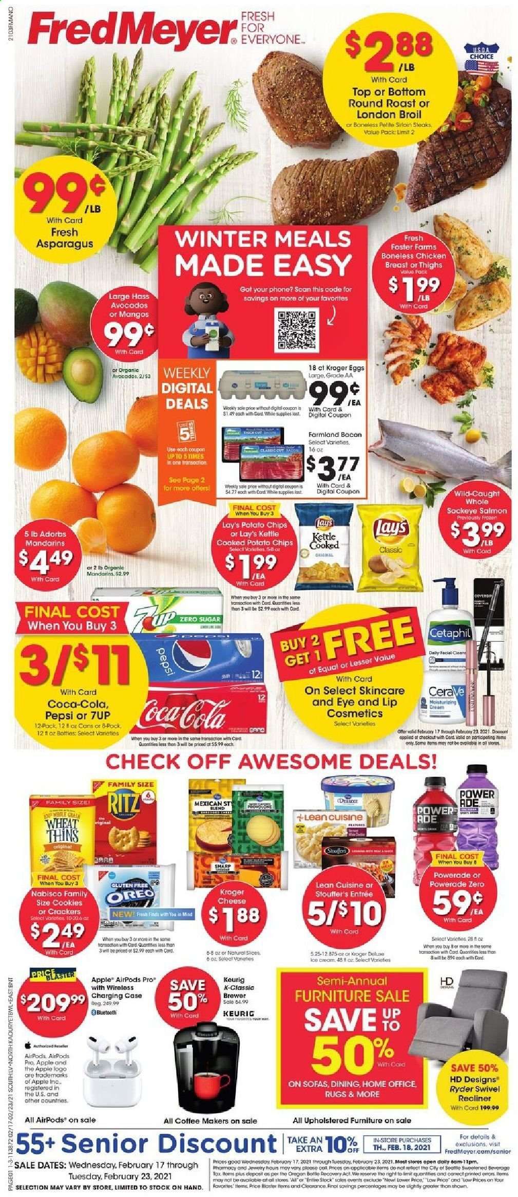 Fred Meyer (DC, DE, NJ, NY, PA, VA) Weekly Ad Flyer February 17 to February 23