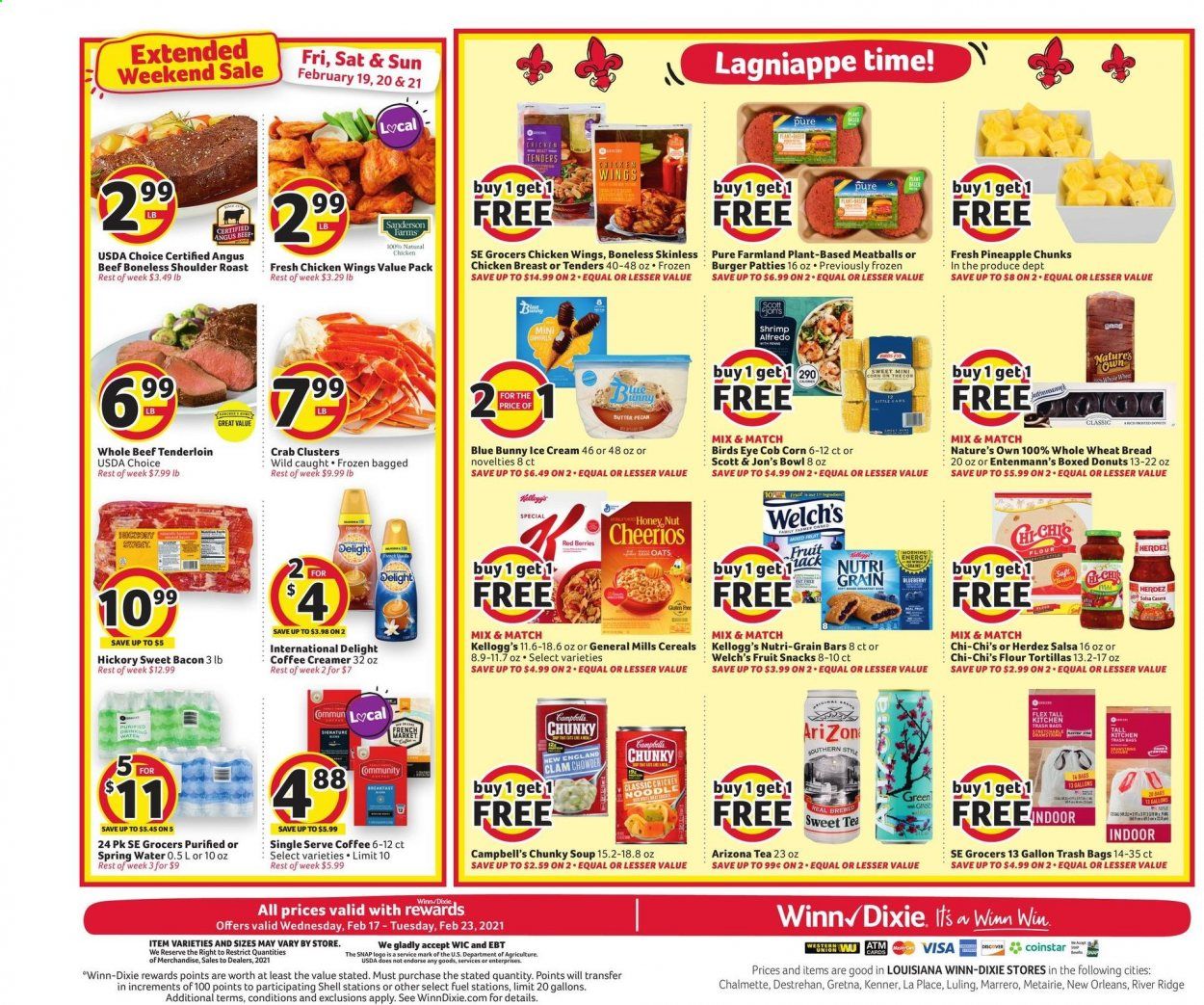 Winn Dixie (AL, FL, GA, LA, MS) Weekly Ad Flyer February 17 to February 23