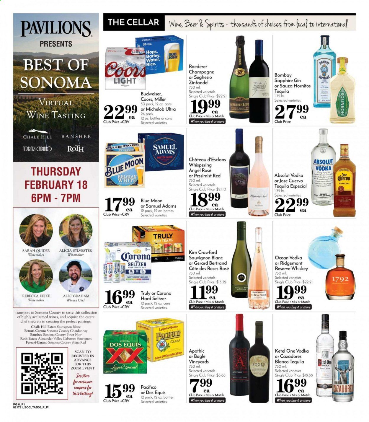 Pavilions (CA) Weekly Ad Flyer February 17 to February 23