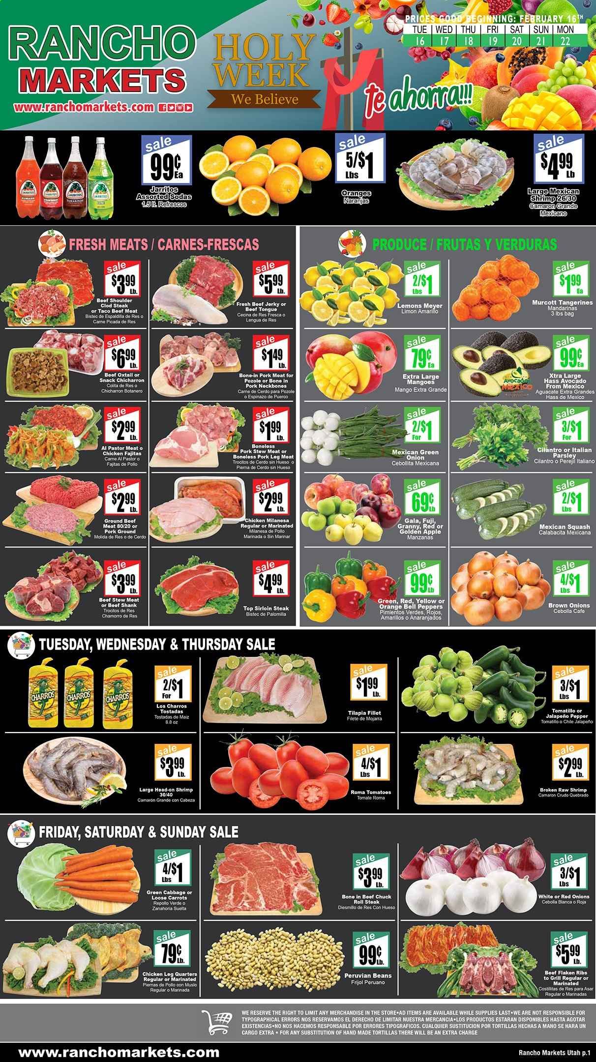 Rancho Markets Weekly Ad Flyer February 16 to February 22
