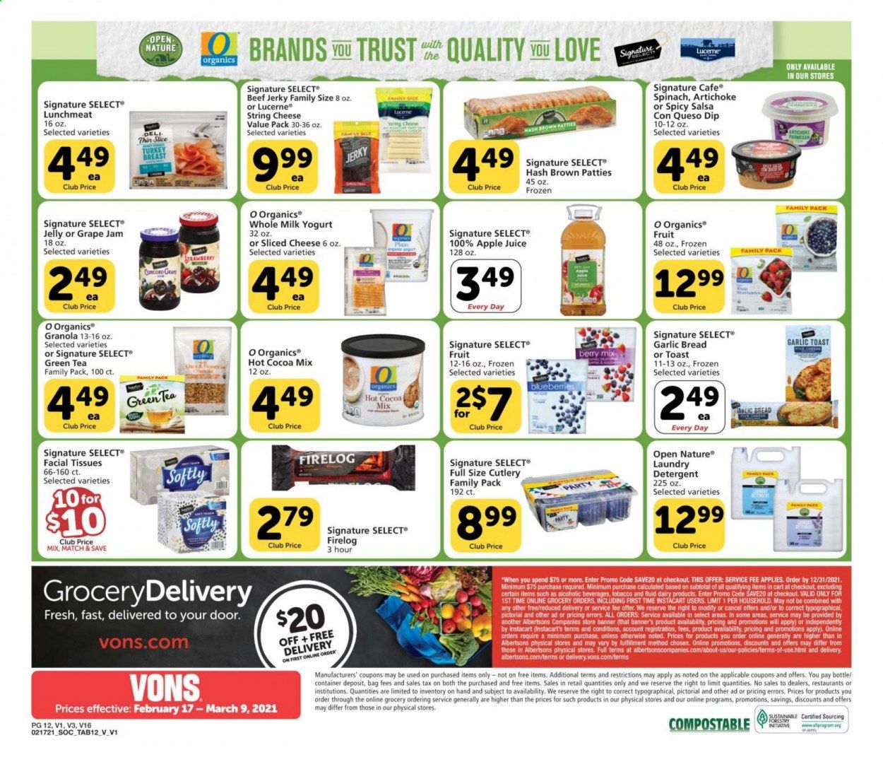 Vons (CA, NV) Weekly Ad Flyer February 17 to March 9