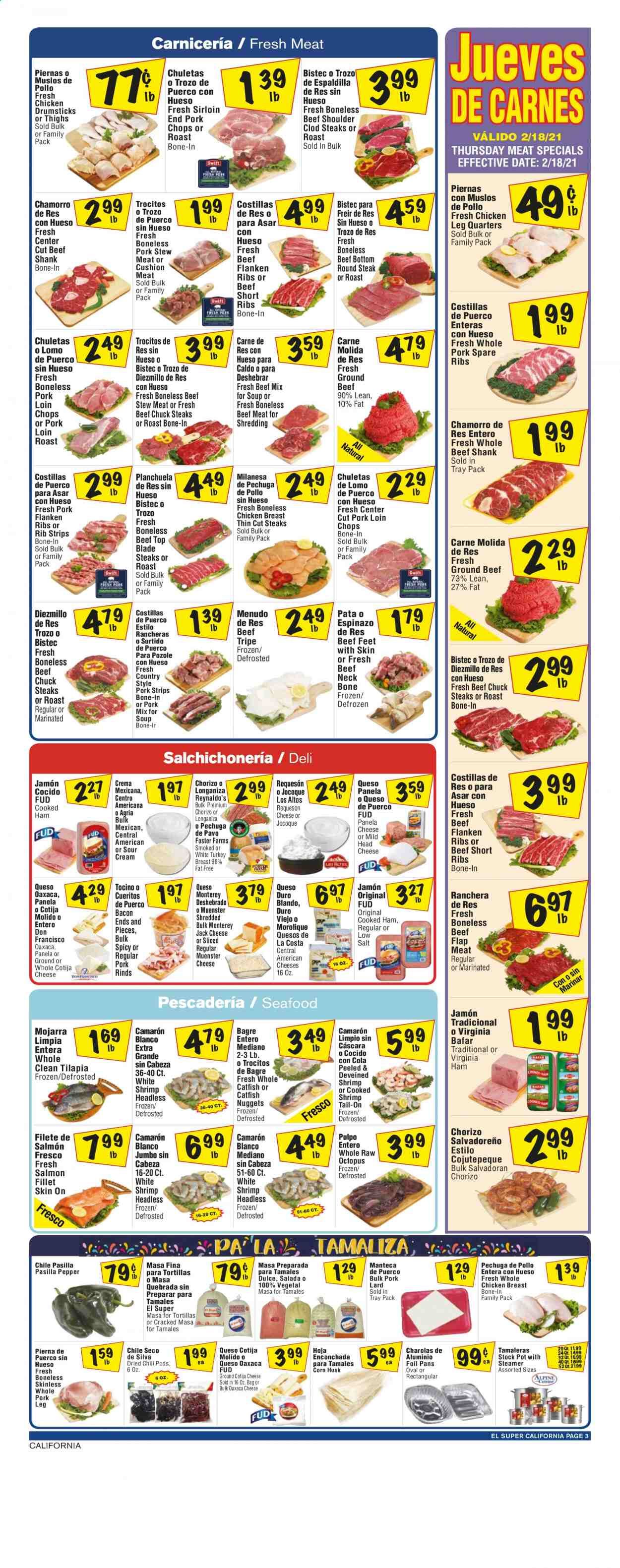 El Super (AZ, CA, NM, NV, TX) Weekly Ad Flyer February 17 to February 23