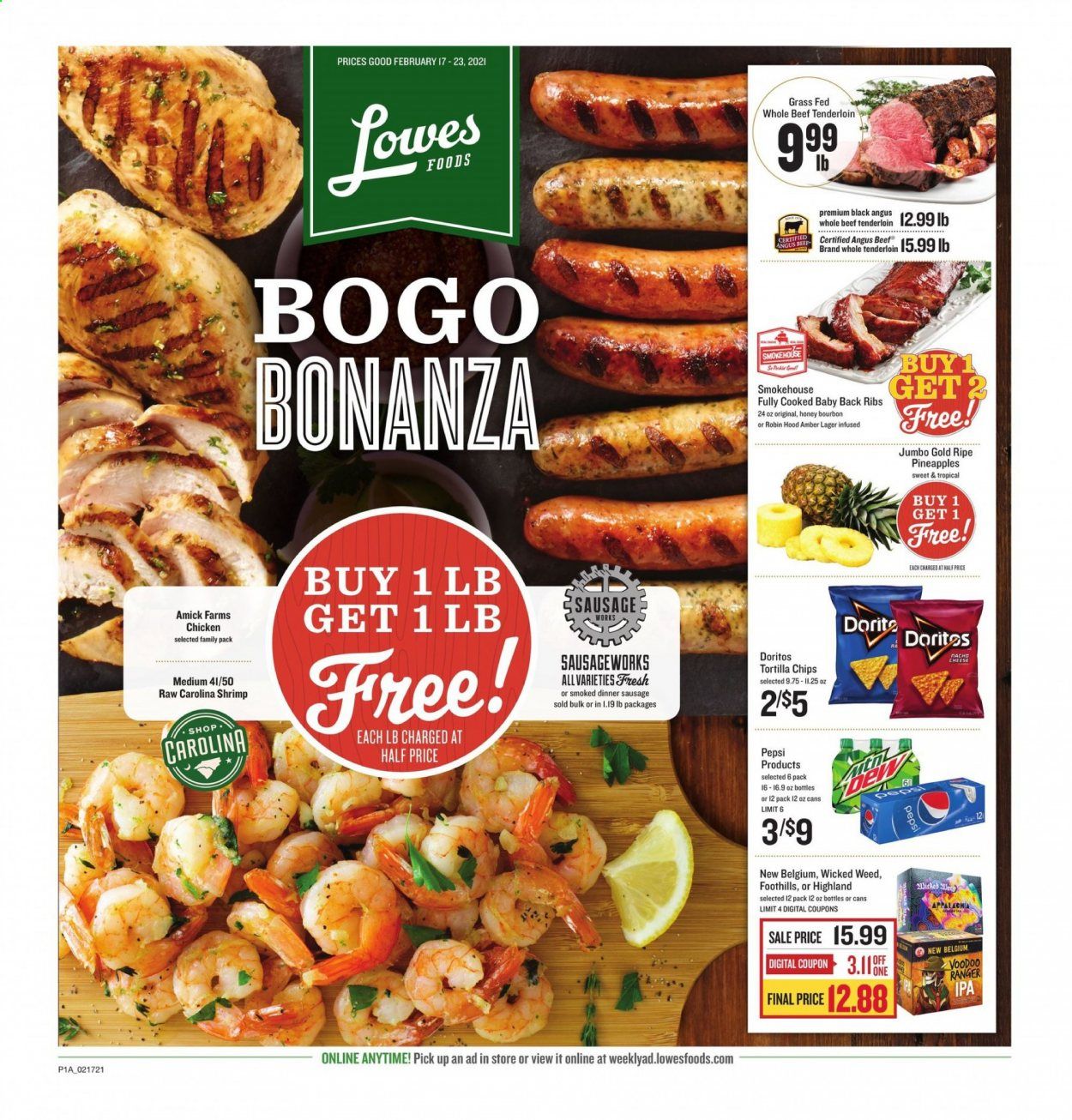 Lowes Foods Weekly Ad Flyer February 17 to February 23