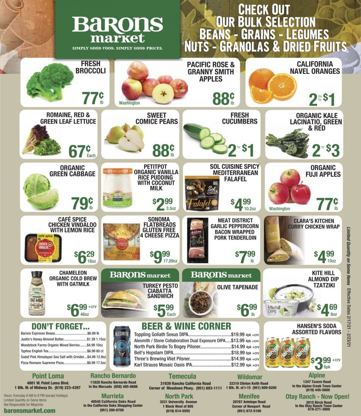 Barons Market Weekly Ad Flyer February 17 to February 23, 2021