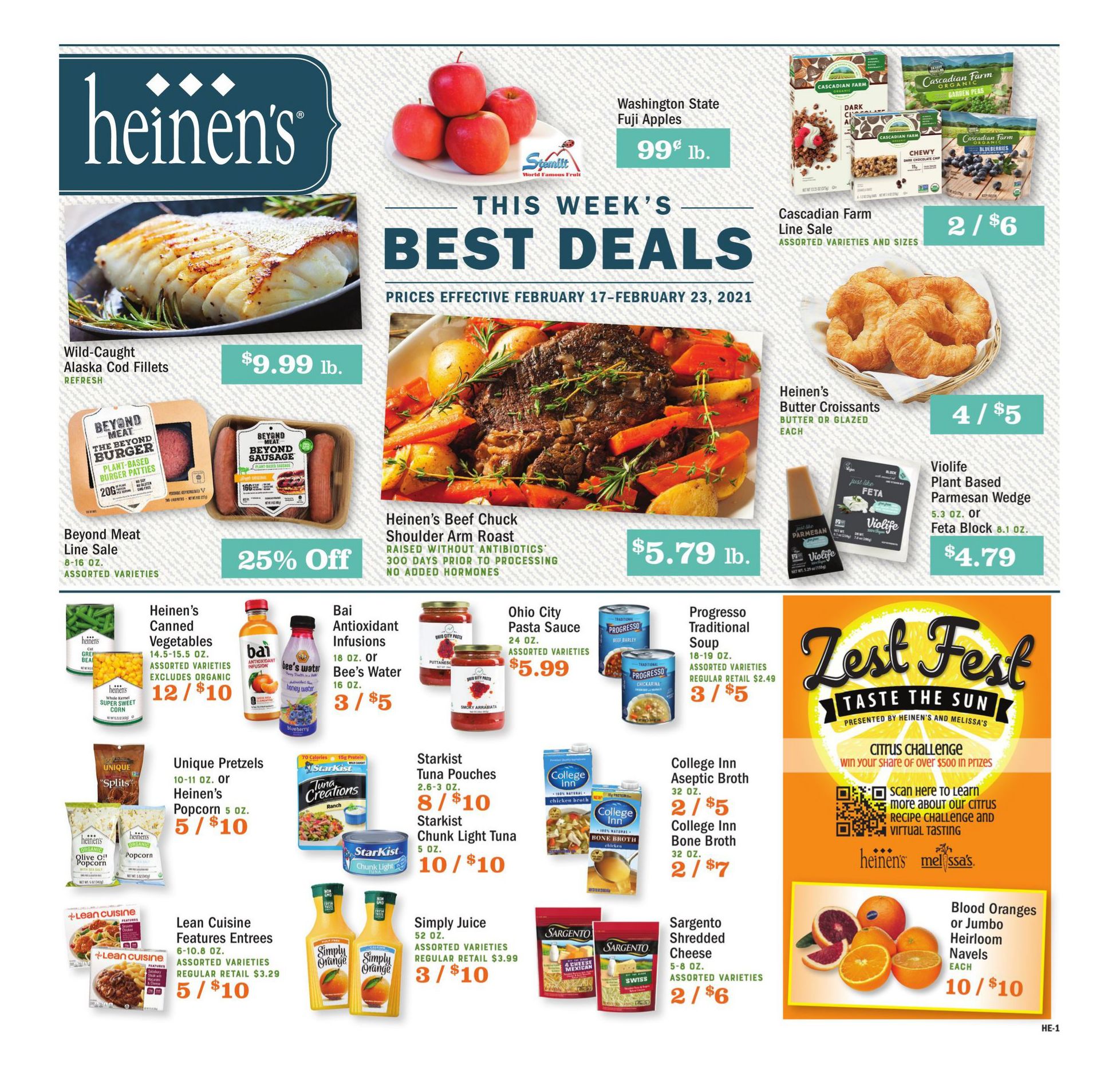 Heinen's Weekly Ad Flyer February 17 to February 23, 2021