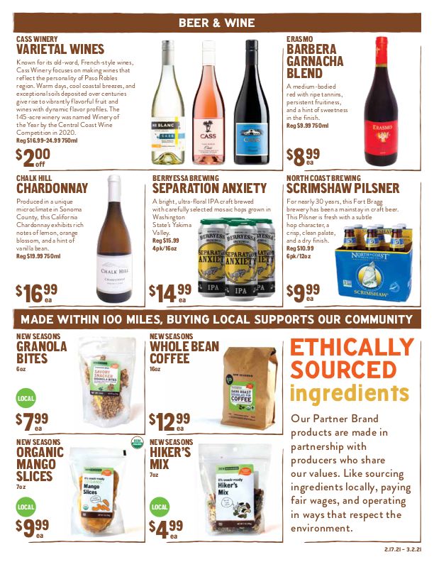 New Seasons Market (CA) Weekly Ad Flyer February 17 to March 2, 2021
