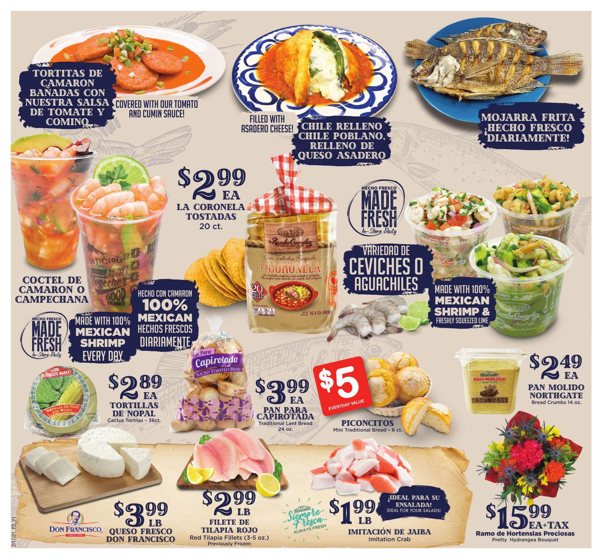 Northgate Market Cuaresma Lent Special Weekly Ad Flyer February 17 to February 23, 2021