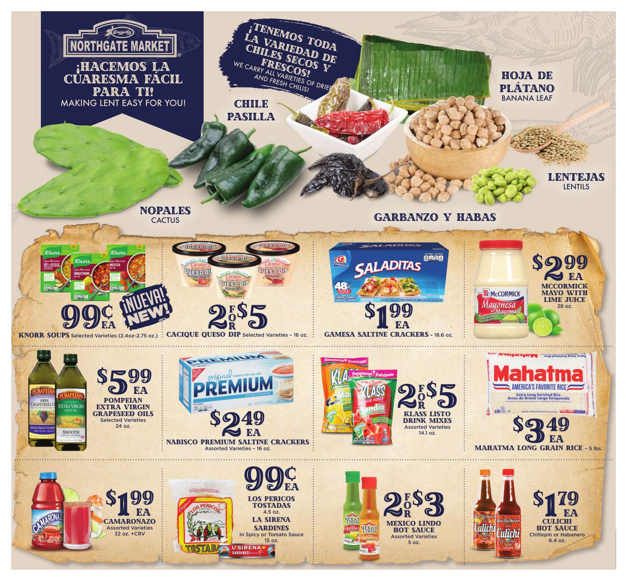 Northgate Market Cuaresma Lent Special Weekly Ad Flyer February 17 to February 23, 2021