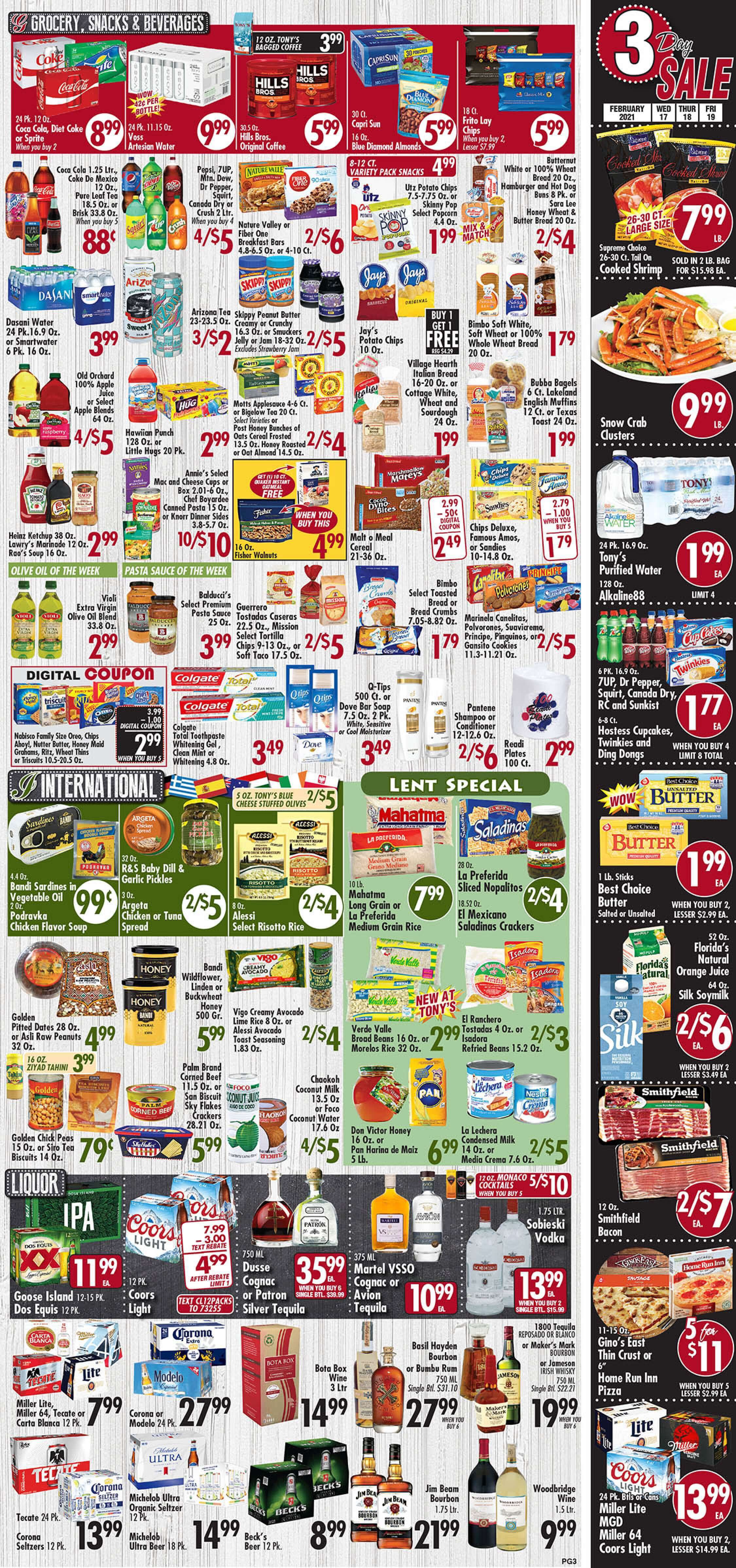 Tony's Fresh Market Weekly Ad Flyer February 17 to February 23, 2021