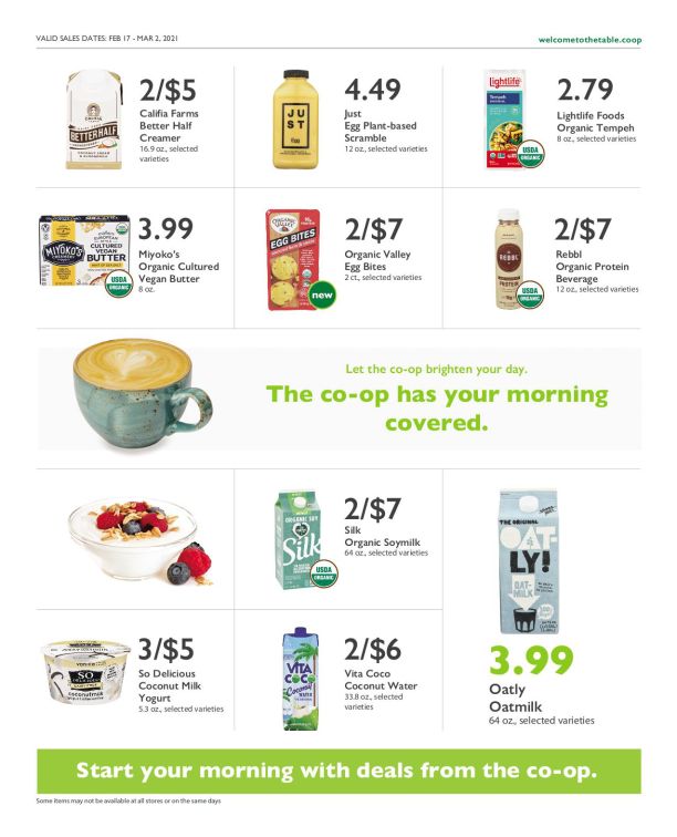 Wheatsville Food Coop Weekly Ad Flyer February 17 to March 2, 2021