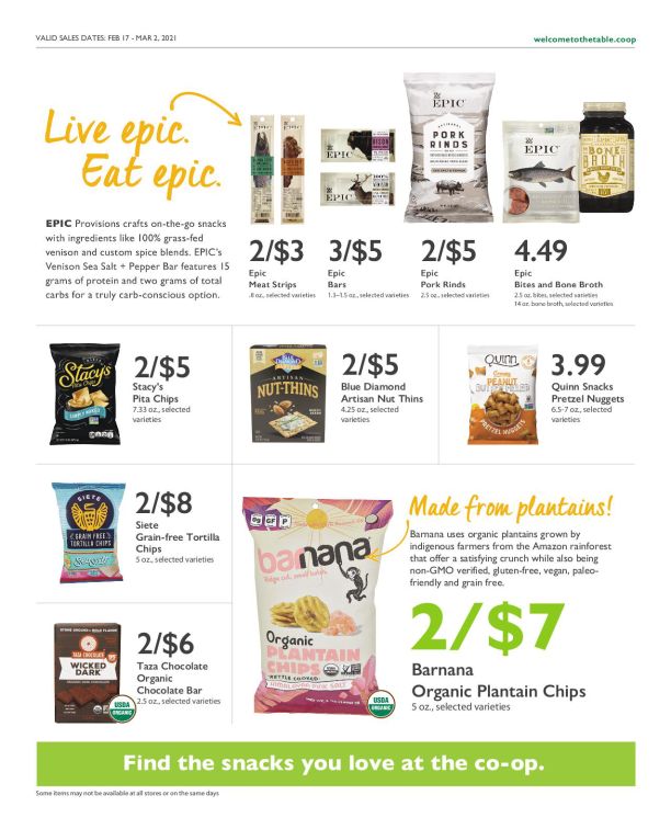 Wheatsville Food Coop Weekly Ad Flyer February 17 to March 2, 2021