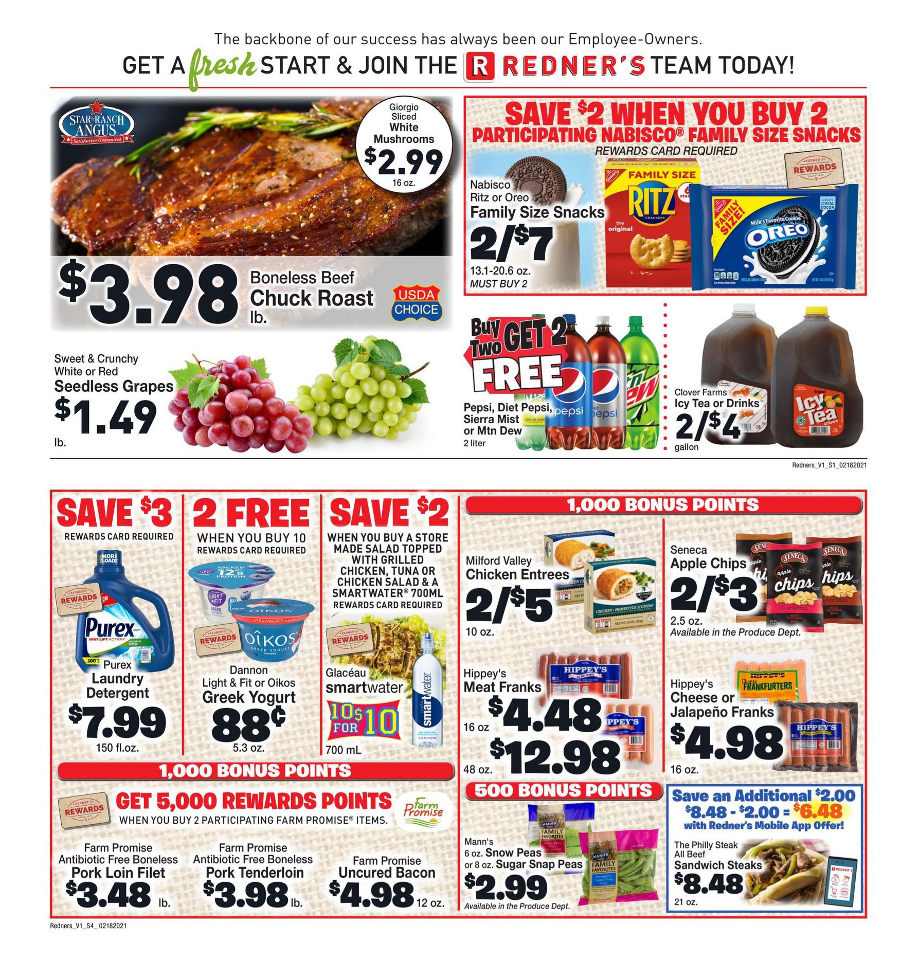 Redner's Weekly Ad Flyer February 18 to February 24, 2021