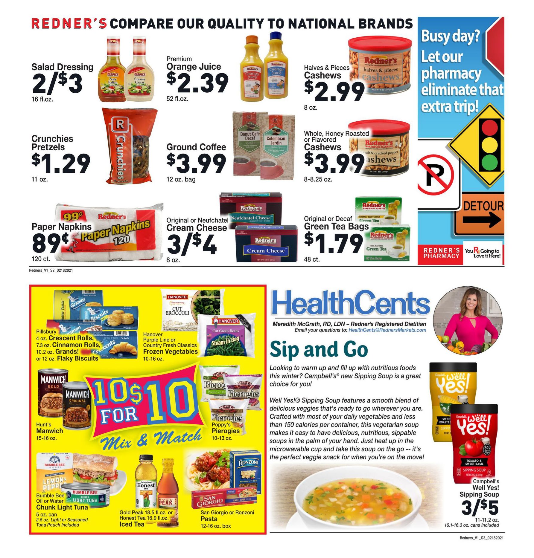 Redner's Weekly Ad Flyer February 18 to February 24, 2021