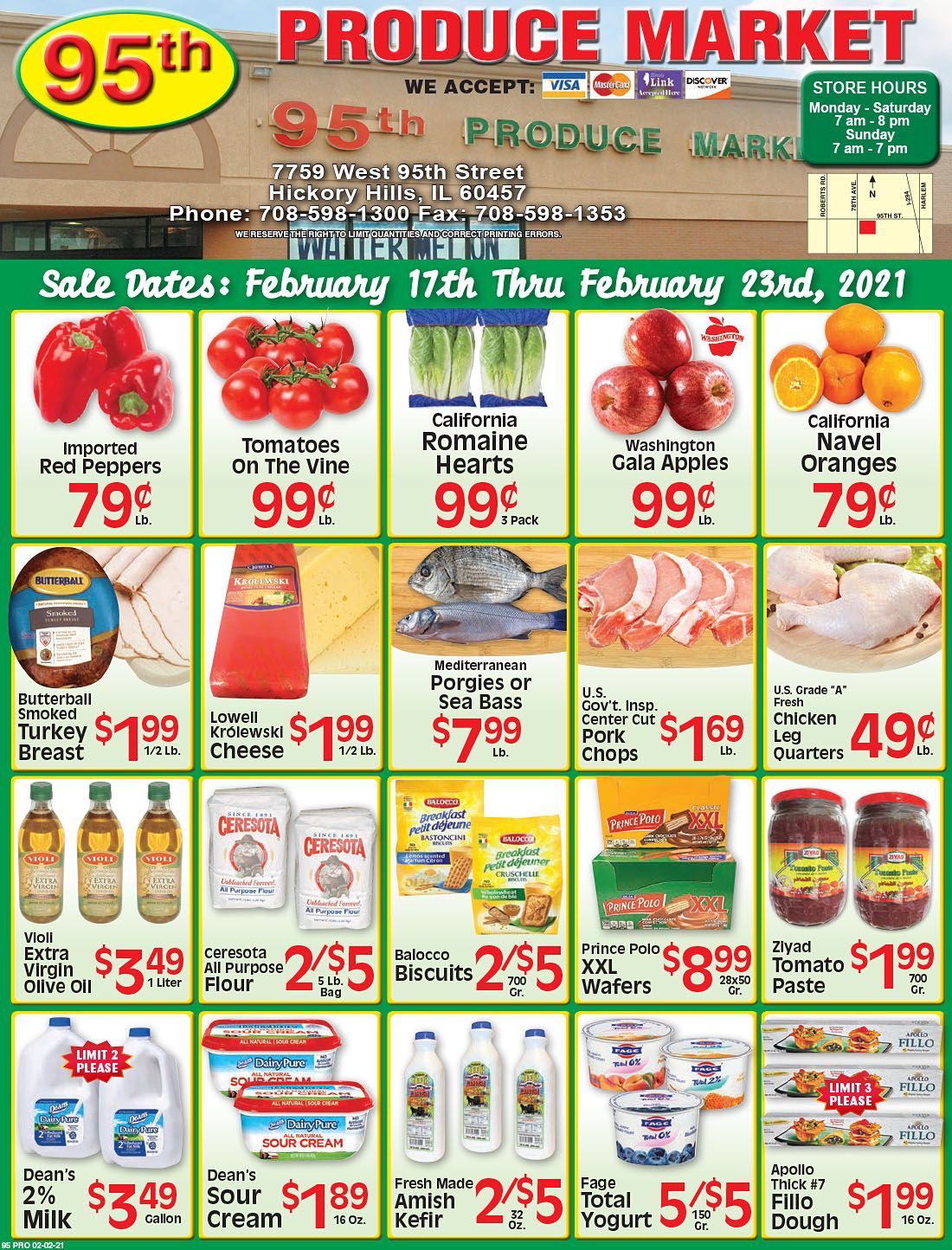 95th Produce Market Weekly Ad Flyer February 17 to February 23, 2021