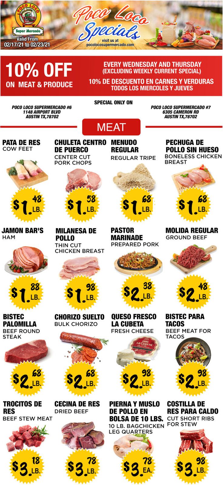 Poco Loco Weekly Ad Flyer February 17 to February 23, 2021