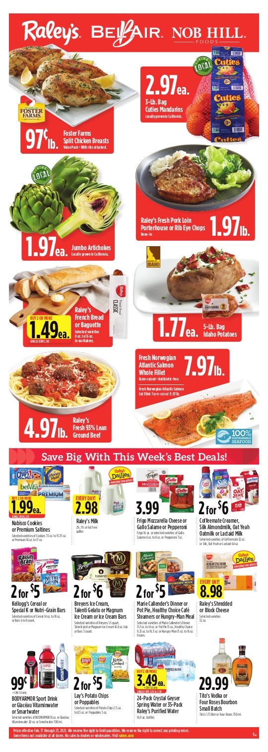 Raley's Weekly Ad Flyer February 17 to February 23, 2021