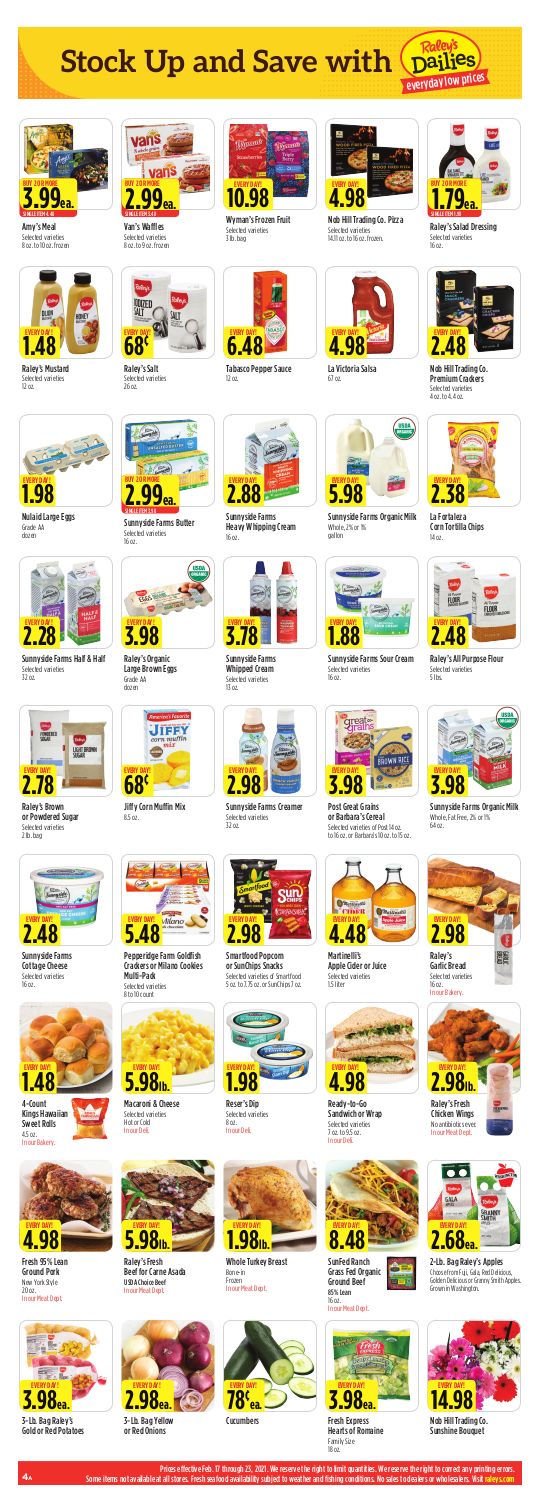 Raley's Weekly Ad Flyer February 17 to February 23, 2021