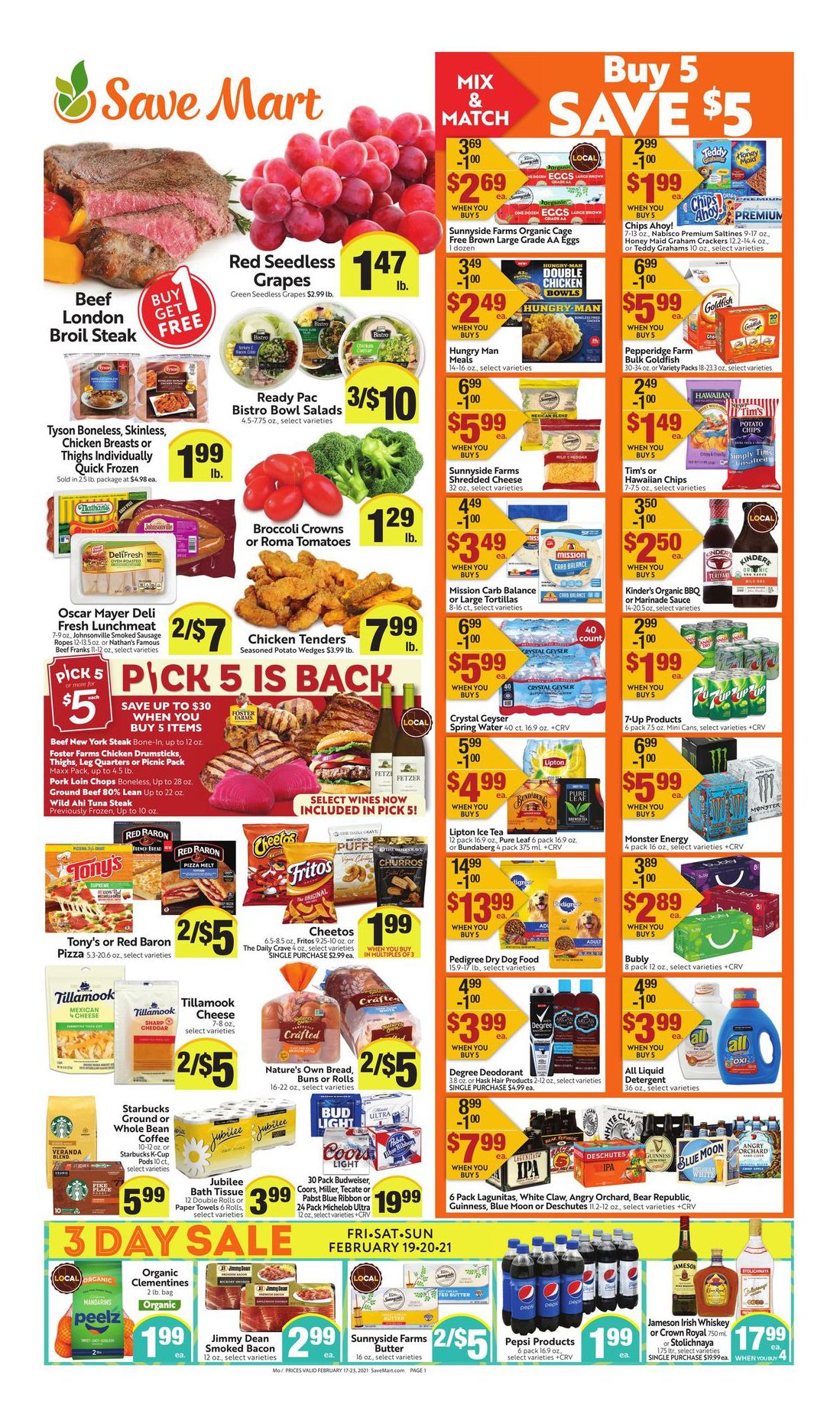 Save Mart Weekly Ad Flyer February 17 to February 23, 2021