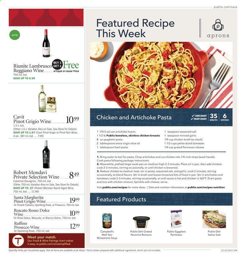 Publix (AL, FL, GA, NC, SC, TN) Weekly Ad Flyer February 18 to February 24