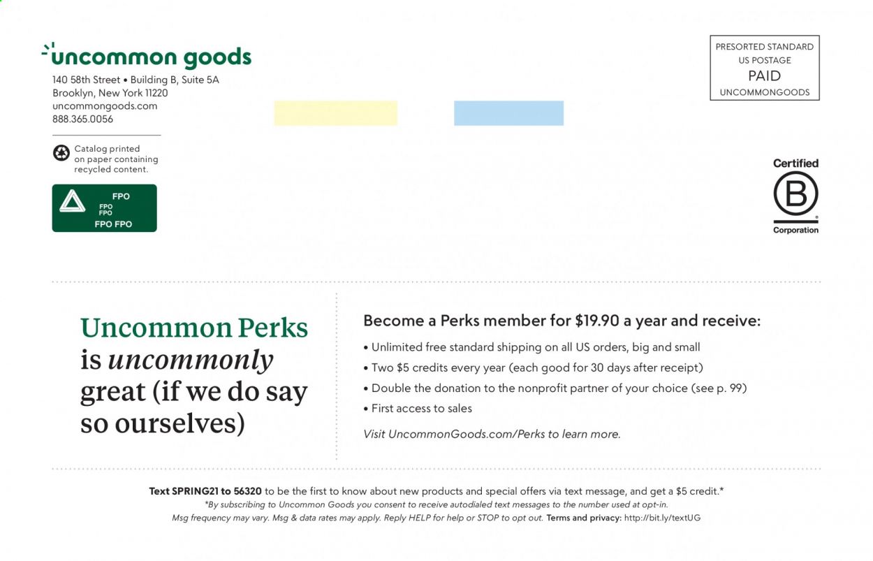Uncommon Goods Weekly Ad Flyer February 19 to February 26