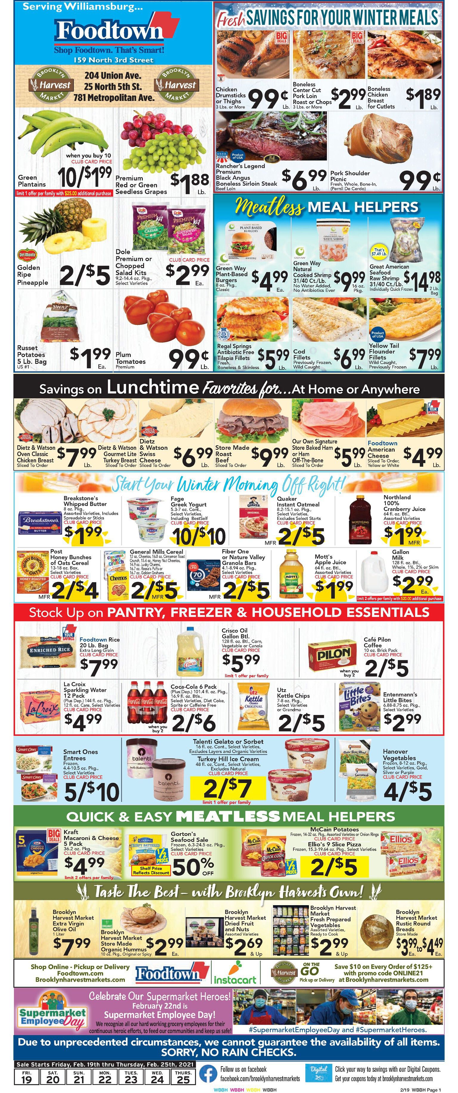 Brooklyn Harvest Market Weekly Ad Flyer February 19 to February 25, 2021