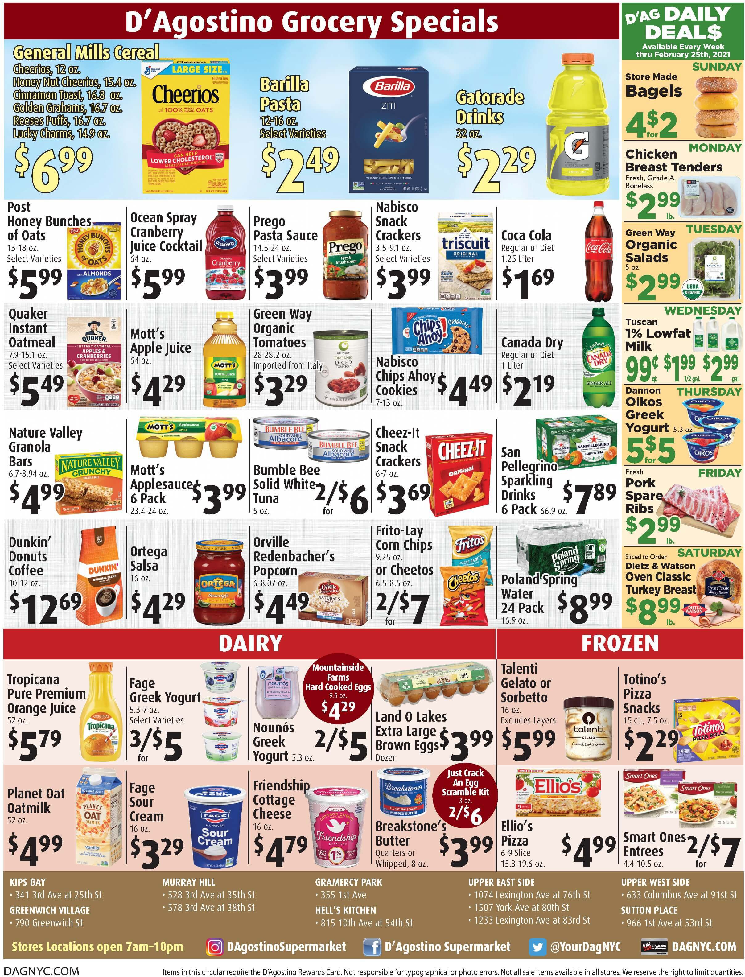 D'Agostino Weekly Ad Flyer February 19 to February 25, 2021