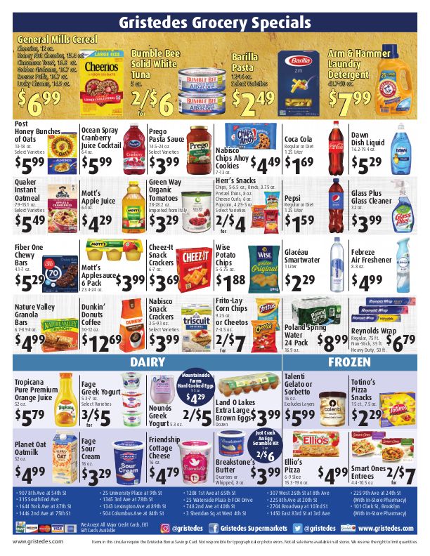 Gristedes Weekly Ad Flyer February 19 to February 25, 2021