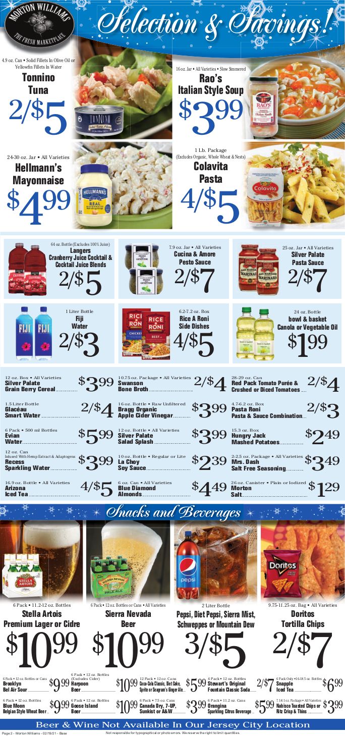 Morton Williams Weekly Ad Flyer February 19 to February 25, 2021