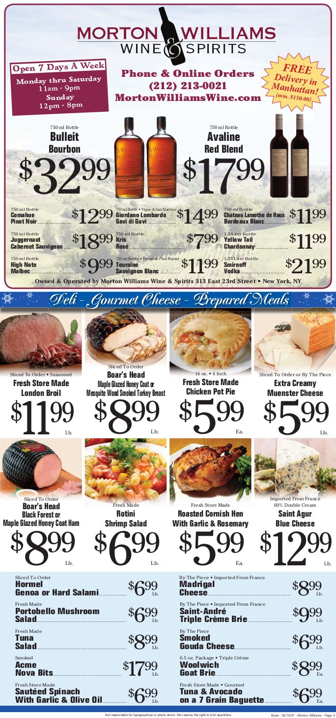 Morton Williams Weekly Ad Flyer February 19 to February 25, 2021